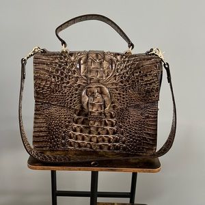 Brahmin Melbourne Croc Leather